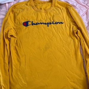 Yellow long sleeve shirt